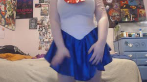 Sailor Moon Girlfriend Shows Her Sissy Boyfriend Costumes wHumiliation-llz